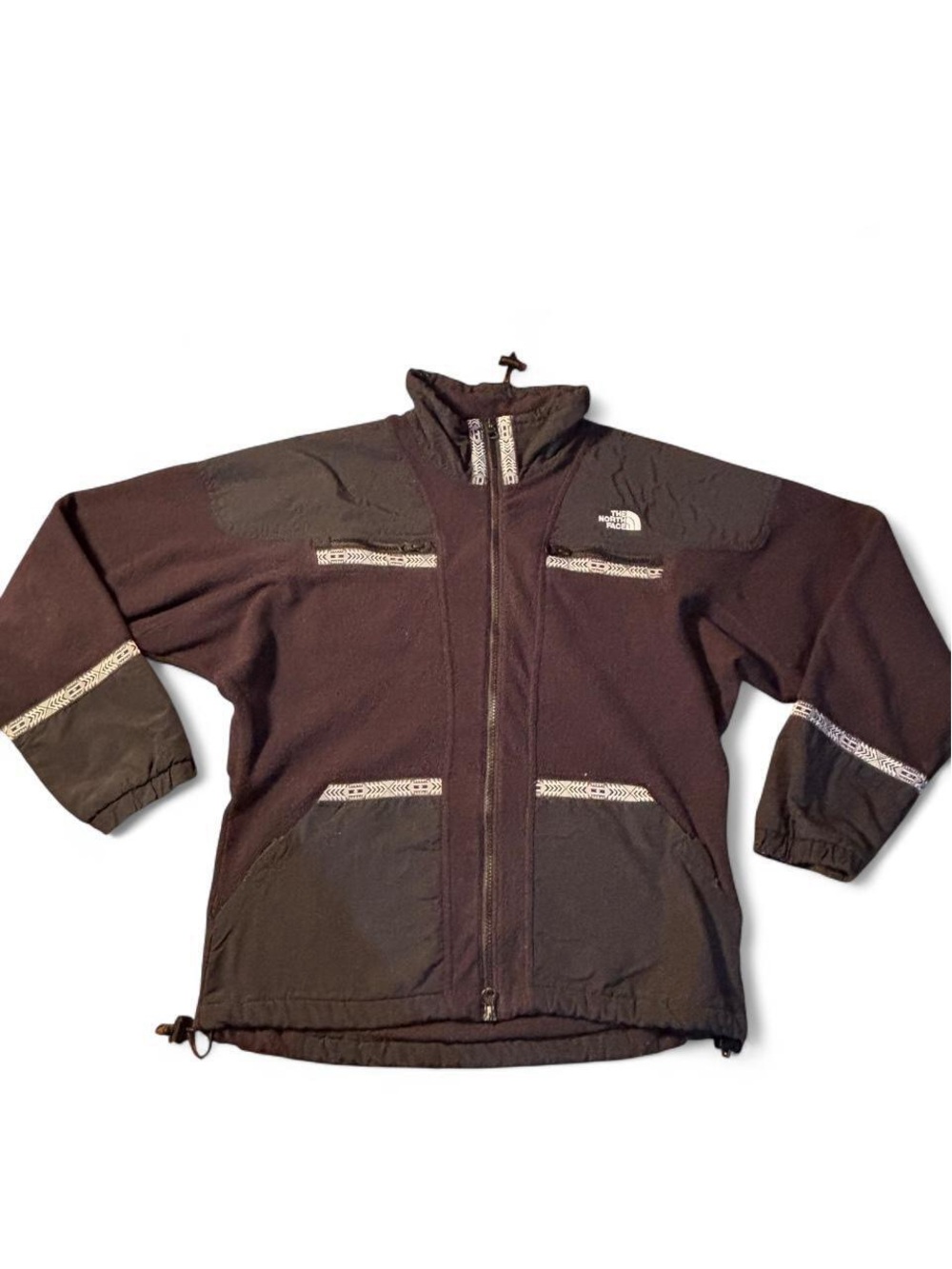 The North Face Black Fleece Jacket with Contrast Panels